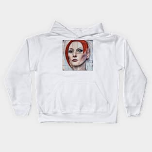 Portrait of Julianne Moore Kids Hoodie